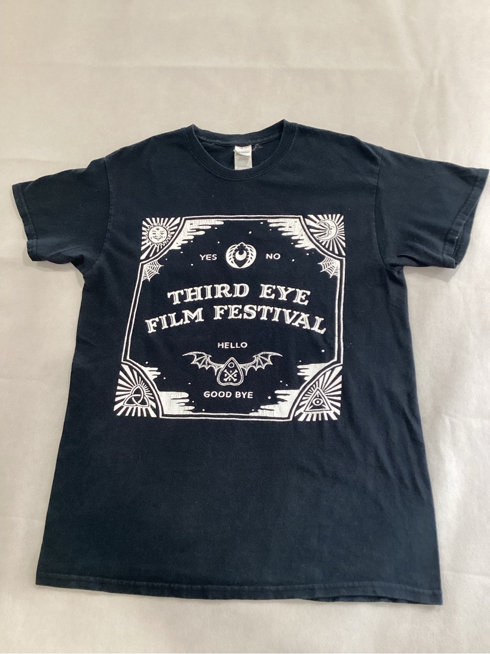 Gildan Black Third Eye Film Festival Graphic Tee size medium 9/20